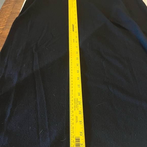 Eileen Fisher Womens Black Midi Skirt Size PM Petite 100% Wool Pull On Knit - Picture 7 of 7